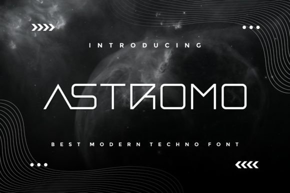 Astromo: A Modern Display Font for Bold Designs