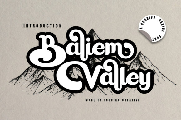 Baliem Valley: A Retro Display Typeface for Timeless Design