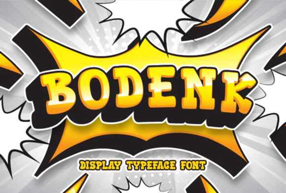 Bodenk: A Bold Retro Display Font for Modern Creators