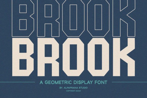 Brook: A Geometric Display Font for Modern Design