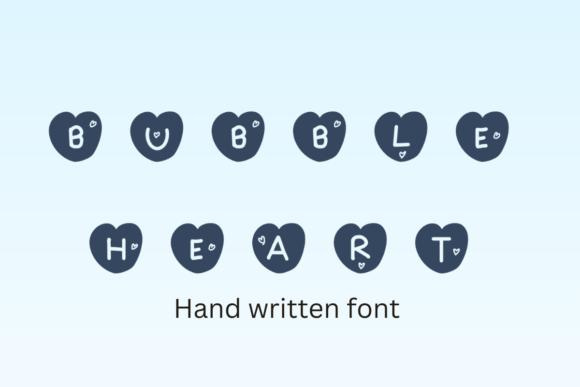 Bubble Heart: A Font for Projects Full of Love and Joy