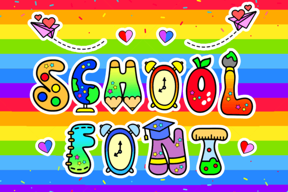 Charming School Font: A Playful Touch for Creative Projects