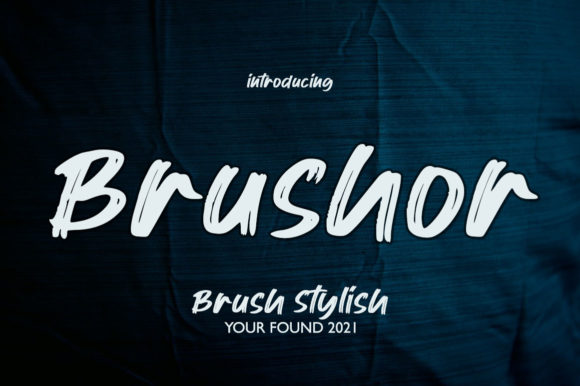 Discover Brushor: A Cool Brushed Display Font