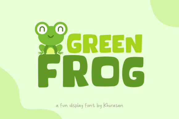 Discover the Charming Green Frog Display Font