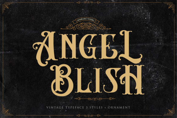 Discover the Elegant Angel Blish Font Family