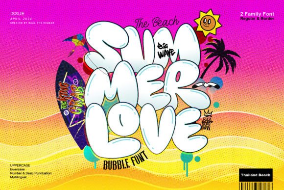 Discover the Playful Charm of the Summer Love Typeface