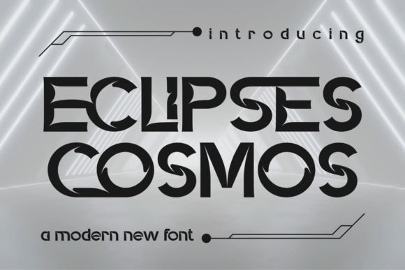 Eclipses Cosmos: A Font for the Future