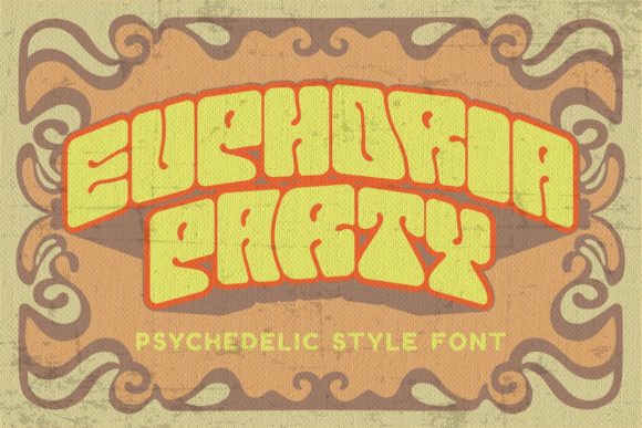 Euphoria Party: A Retro Display Font for Playful Designs