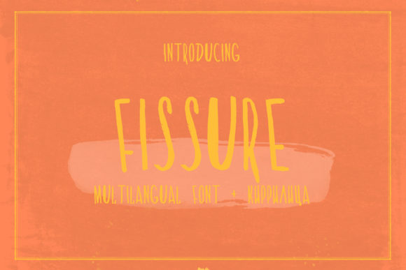 Fissure: A Bold Display Font with a Handcrafted Edge