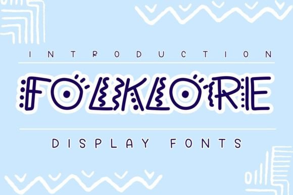Folklore: A Quirky Display Font for Creative Projects