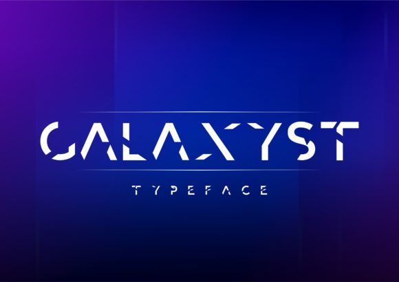 Galaxyst: A Geometric Display Font for Modern Creatives