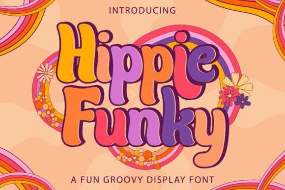 Hippie Funky: A Playful Retro Display Font for Creative Projects