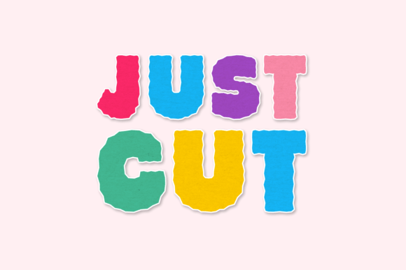 Just Cut: A Font Crafted for Creative Impact