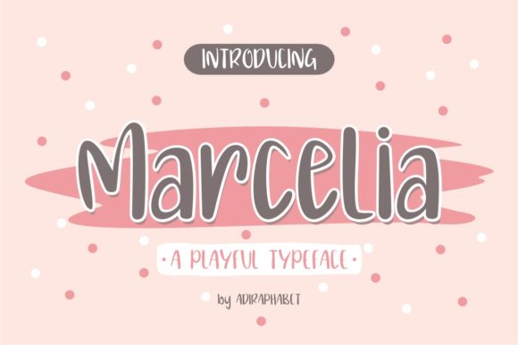 Marcelia: A Playful Display Font for Creative Projects