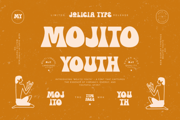 Mojito Youth: A Font Blending Vintage Charm with Modern Style
