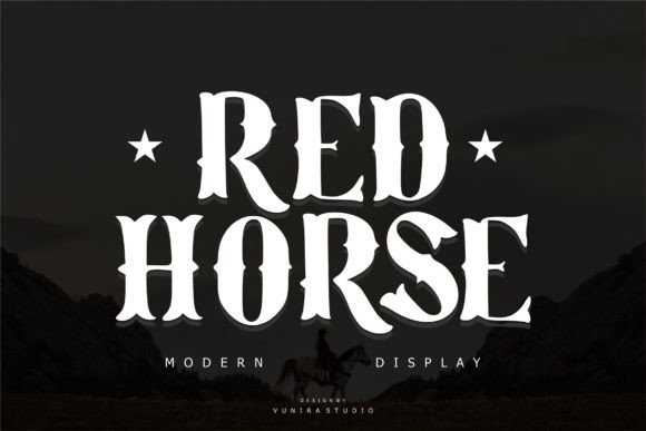 Red Horse: A Wild West Calligraphy Font