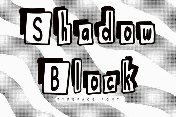 Shadow Block: A Cool, Simple & Adaptable Display Font