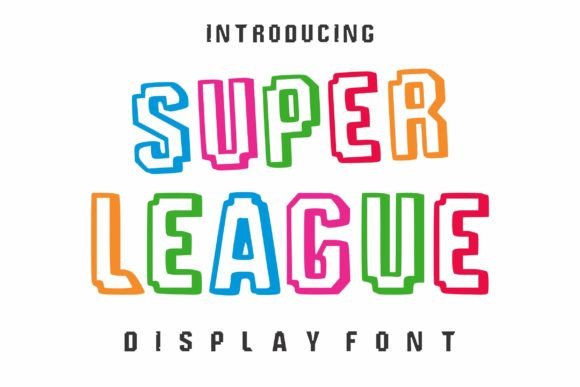 Super League: The Bold Display Font for Dynamic Designs