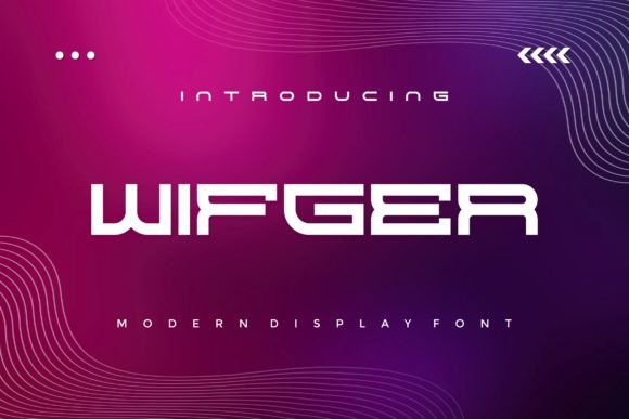 Wifger: A Bold, Modern Font for Dynamic Designs