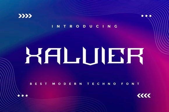 Xalvier: A Modern Display Font for Creative Projects